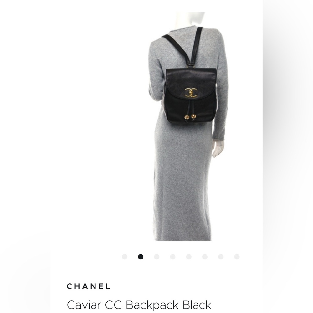 ‼️SOLD‼️ Vintage CHANEL backpack in caviar leather - Picture 9 of 9